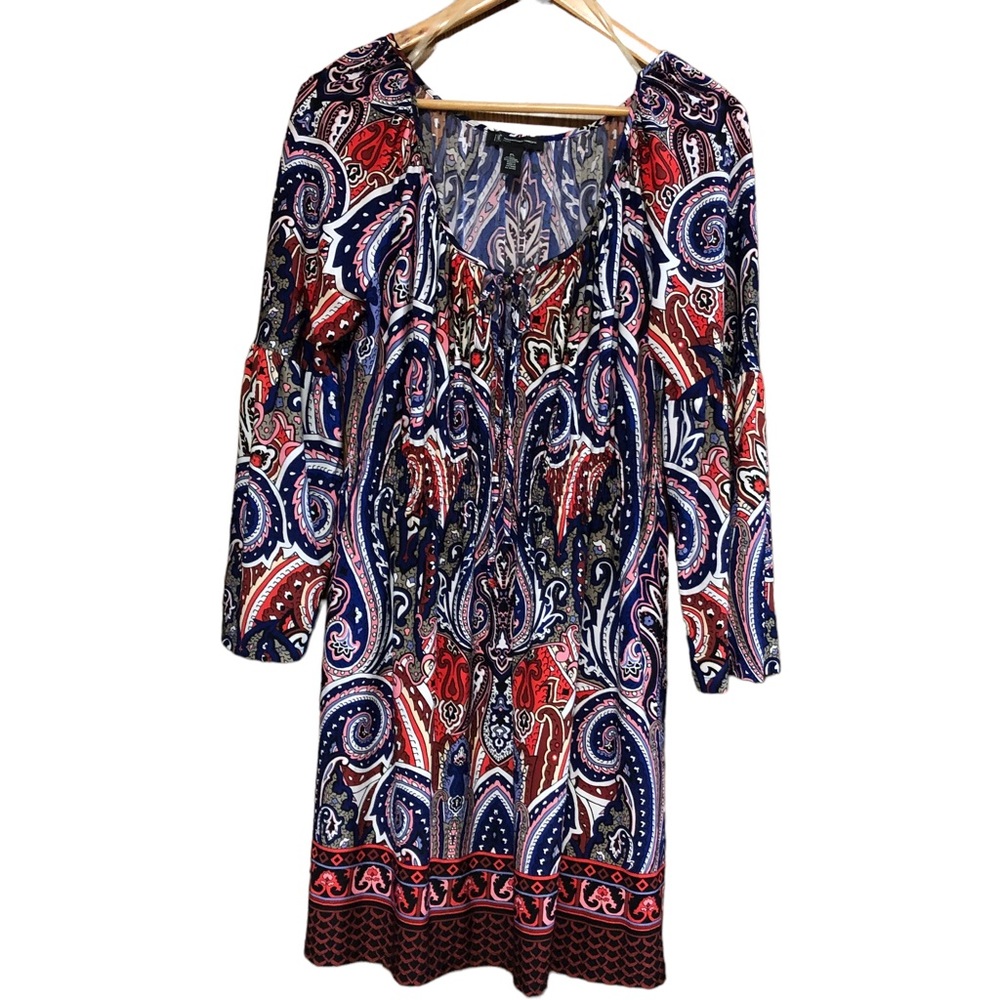 INC International Concepts Paisley Dress Size PL